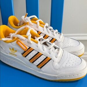 Adidas White and Orange Sneakers Like new size 9 woman or 7.5 men Used